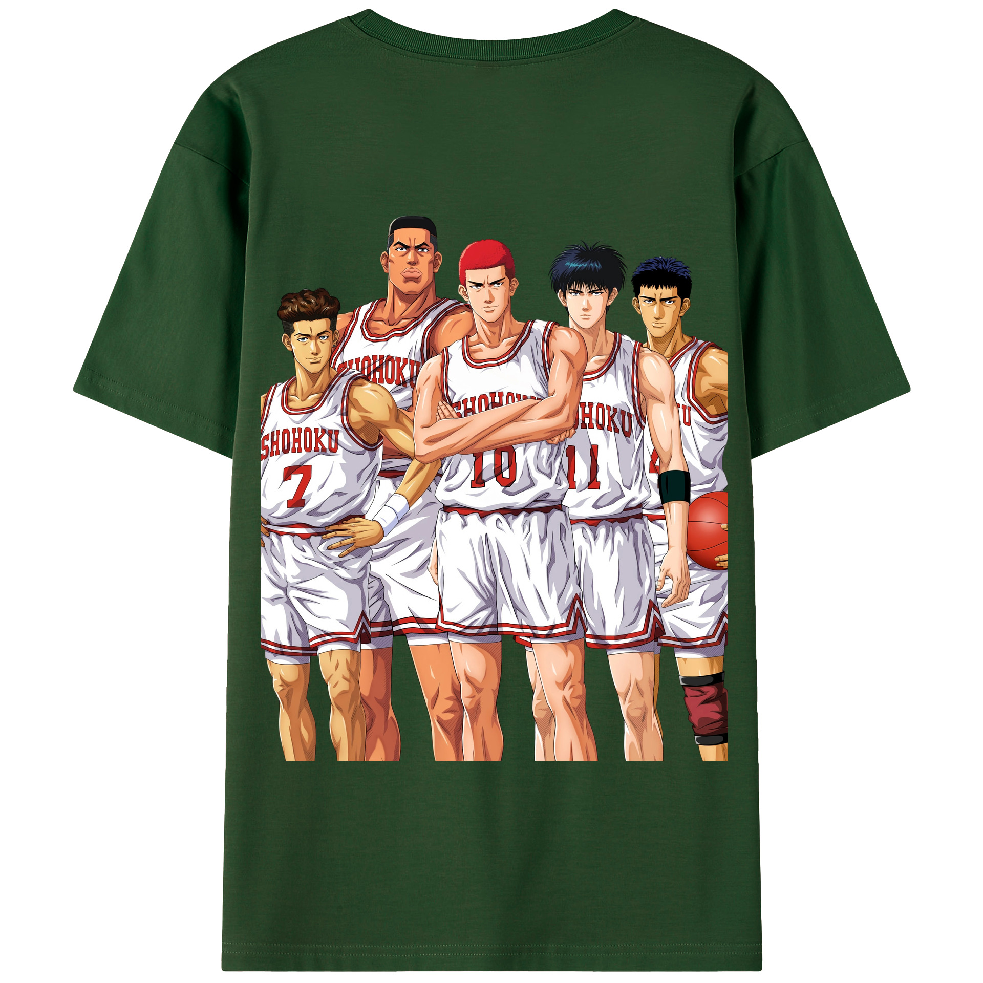 SLAM DUNK／スラムダンク 綿100％半袖Tシャツ（背面プリント）